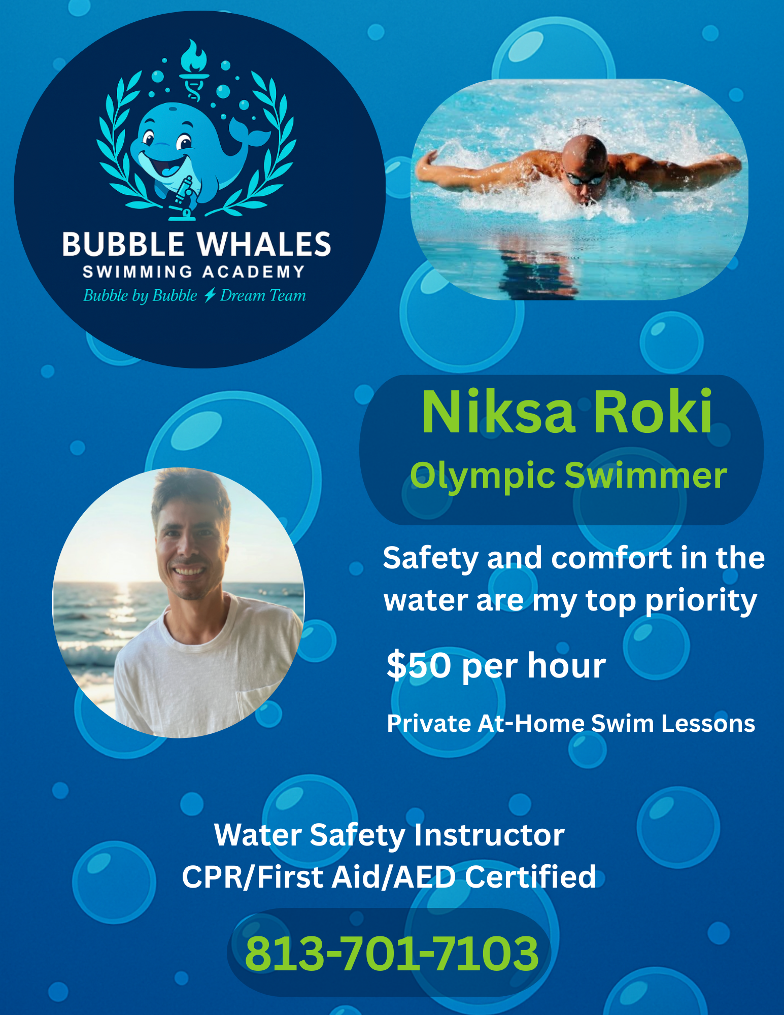 Bubble Whales flyer